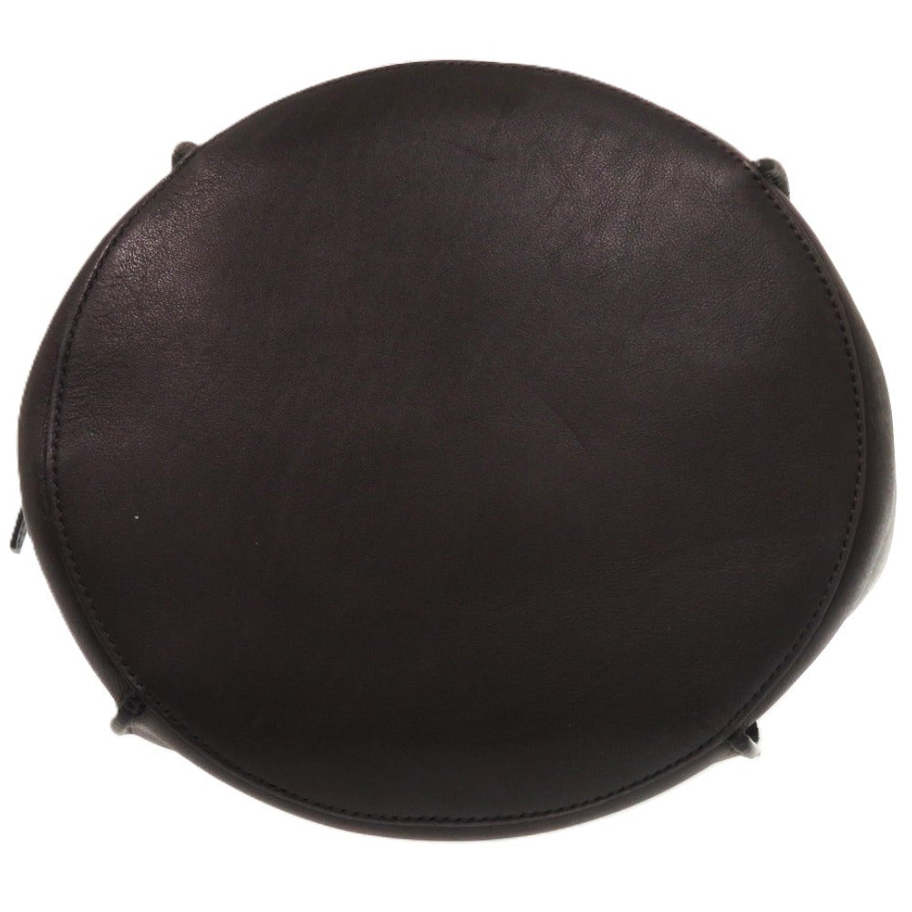 CELINE Shoulder Bag leather black Big bag Bucket