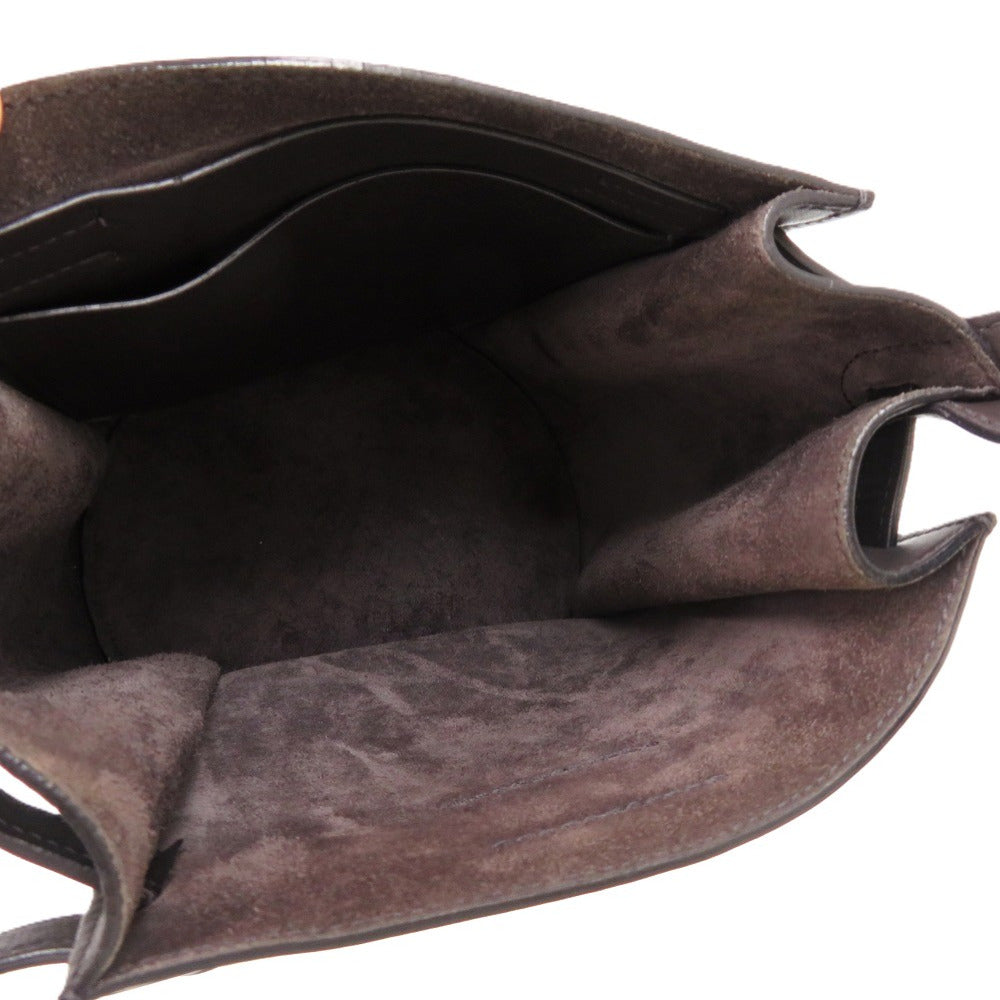 CELINE Shoulder Bag leather black Big bag Bucket