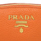 PRADA Pouch leather Orange
