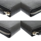 PRADA Long Wallet Purse 2ML317 leather black Soft Calf Triangle