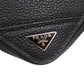 PRADA Long Wallet Purse 2ML317 leather black Soft Calf Triangle