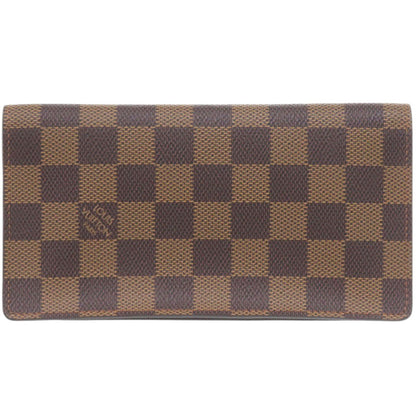 LOUIS VUITTON Long Wallet Purse N60825 Damier canvas Brown Damier Porte Cartes Credit