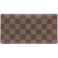 LOUIS VUITTON Long Wallet Purse N60825 Damier canvas Brown Damier Porte Cartes Credit