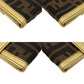 FENDI Long Wallet Purse AG20193 canvas Brown Zucca W Hook Wallet