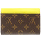 LOUIS VUITTON Tri-fold wallet M40627 Monogram Canvas, Epi Leather Pistachian Portefeuille Marie-Lou Compact