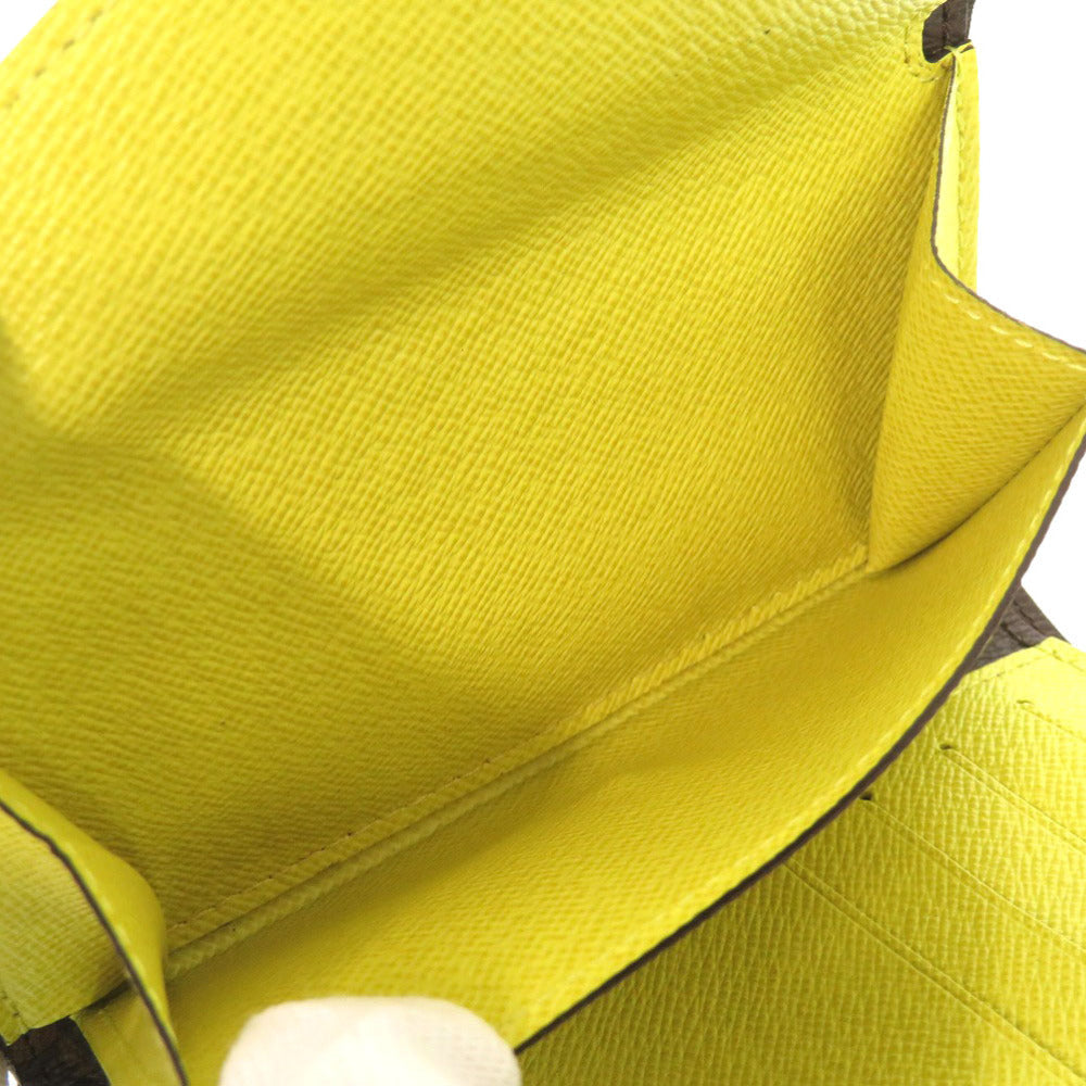 LOUIS VUITTON Tri-fold wallet M40627 Monogram Canvas, Epi Leather Pistachian Portefeuille Marie-Lou Compact