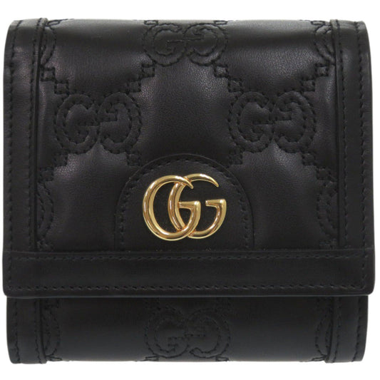 GUCCI Bifold Wallet 723799 Calfskin black