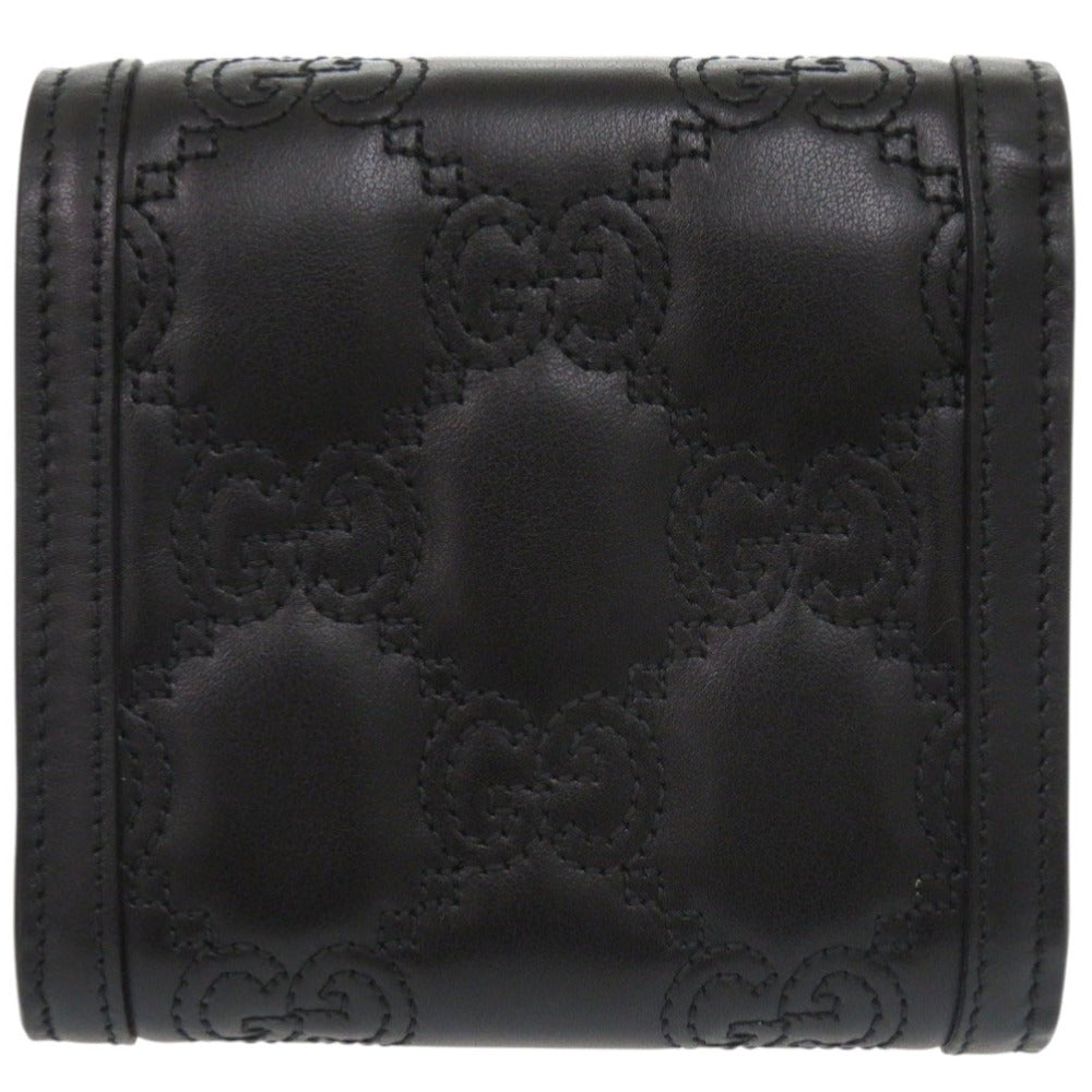 GUCCI Bifold Wallet 723799 Calfskin black