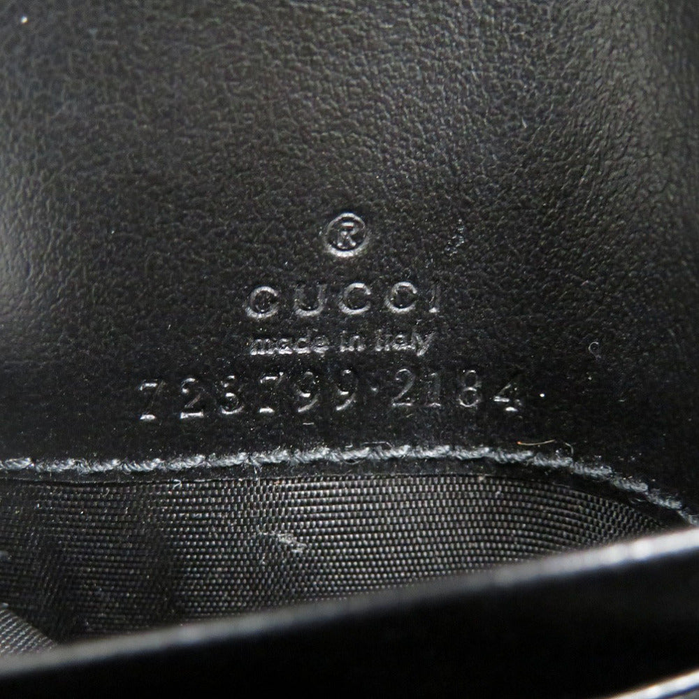 GUCCI Bifold Wallet 723799 Calfskin black