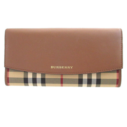 BURBERRY Long Wallet Purse 3982452 leather beige