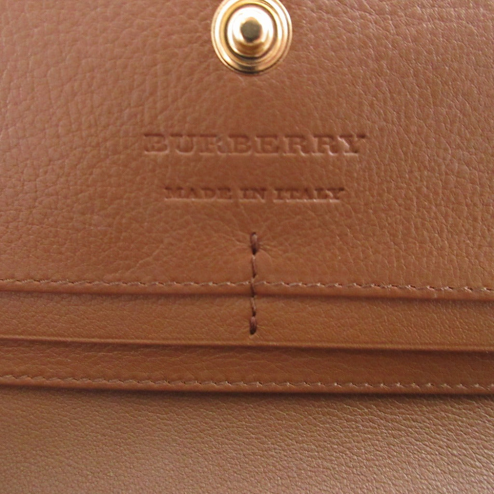 BURBERRY Long Wallet Purse 3982452 leather beige