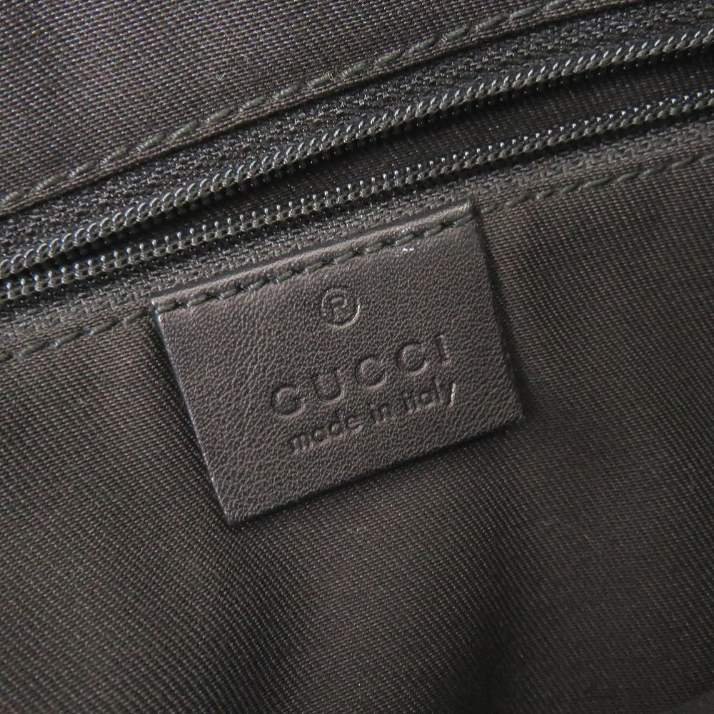 GUCCI Shoulder Bag 203257 GG canvas, leather black Abbey