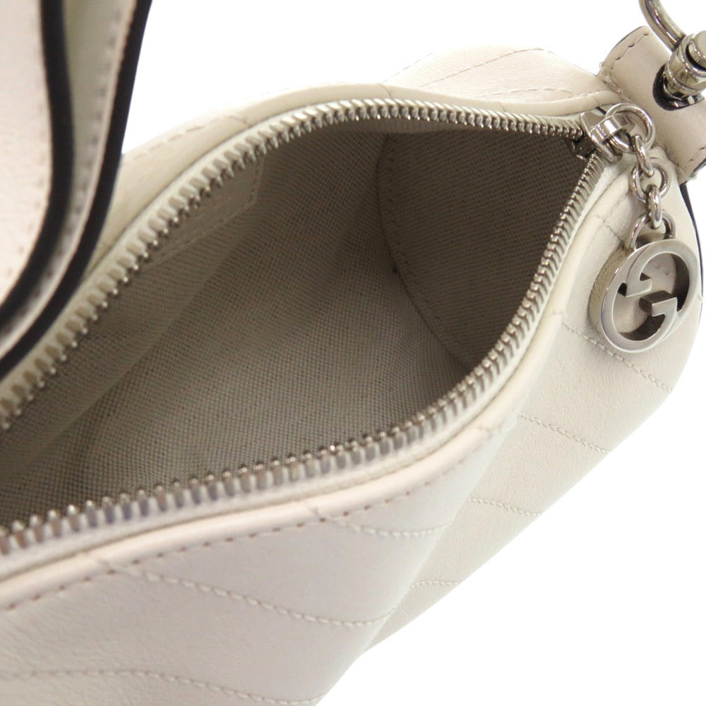 GUCCI Shoulder Bag 760170 leather white Blondy