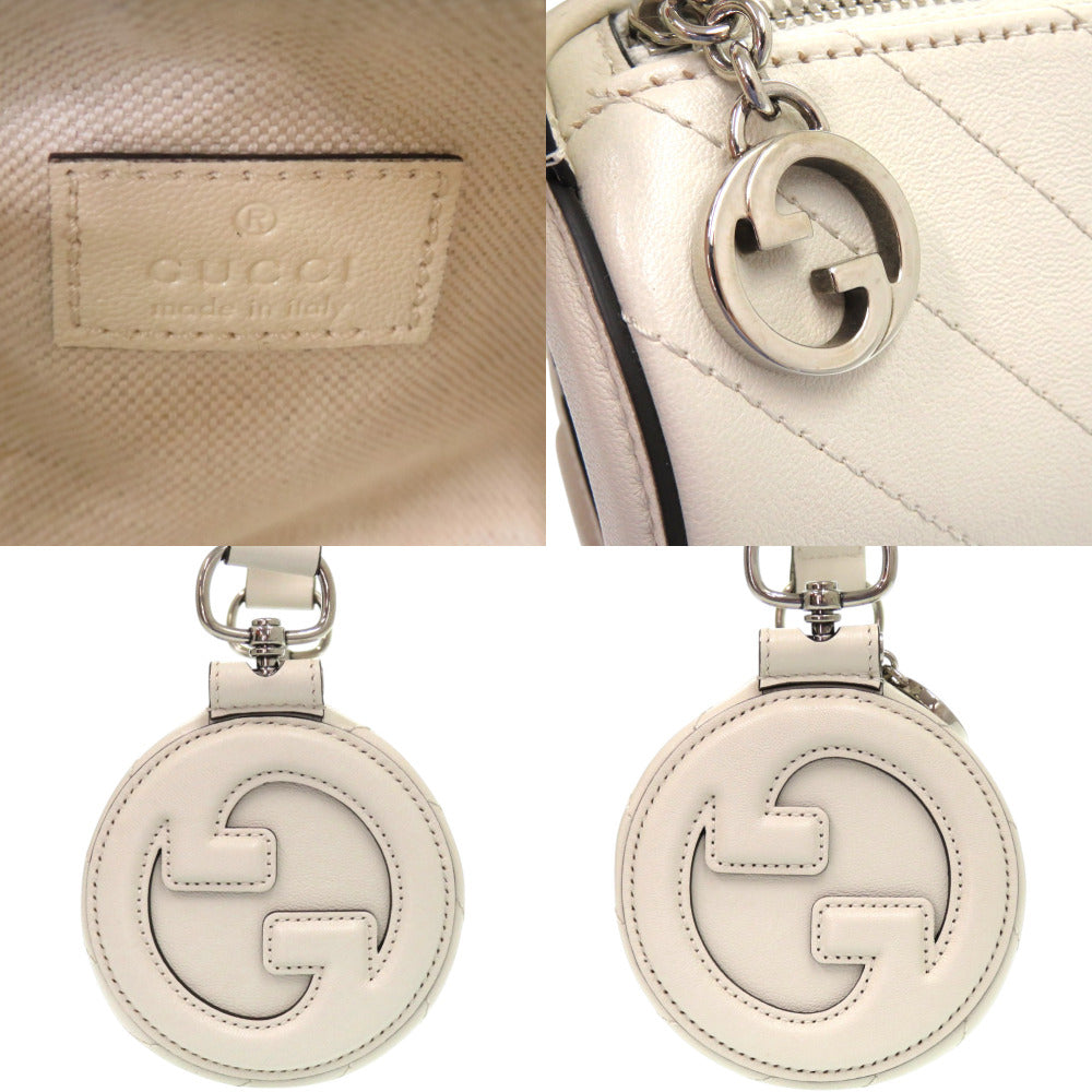 GUCCI Shoulder Bag 760170 leather white Blondy