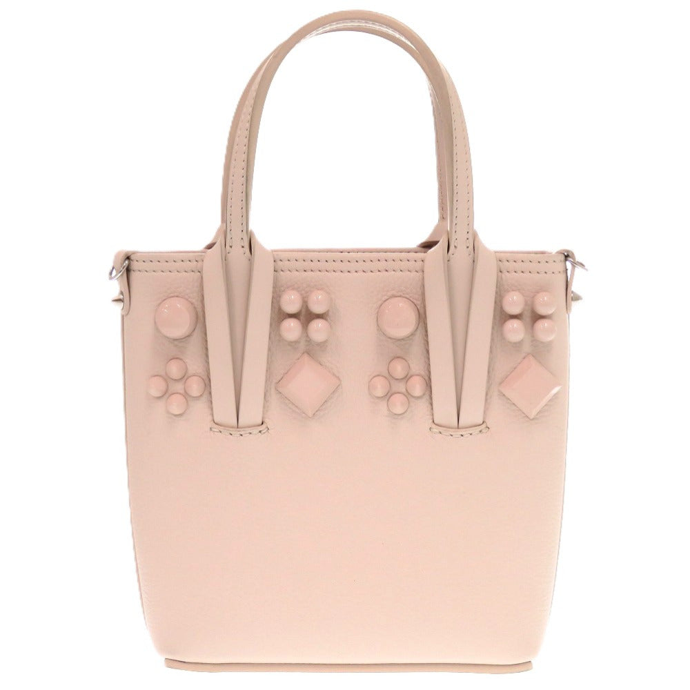 Christian Louboutin Tote Bag Calfskin pink beige
