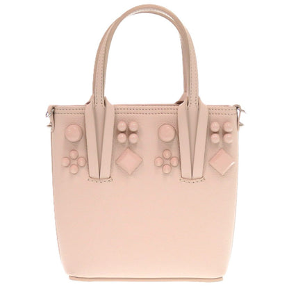Christian Louboutin Tote Bag Calfskin pink beige