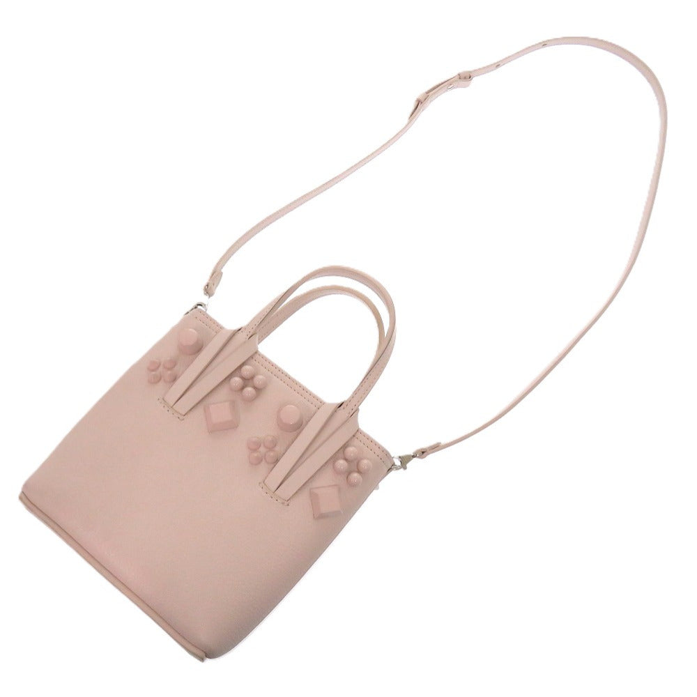 Christian Louboutin Tote Bag Calfskin pink beige