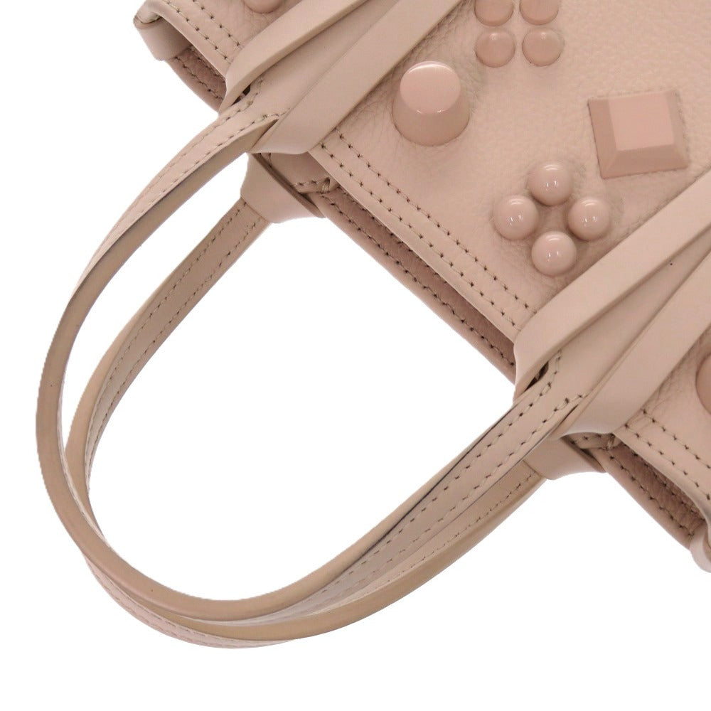 Christian Louboutin Tote Bag Calfskin pink beige