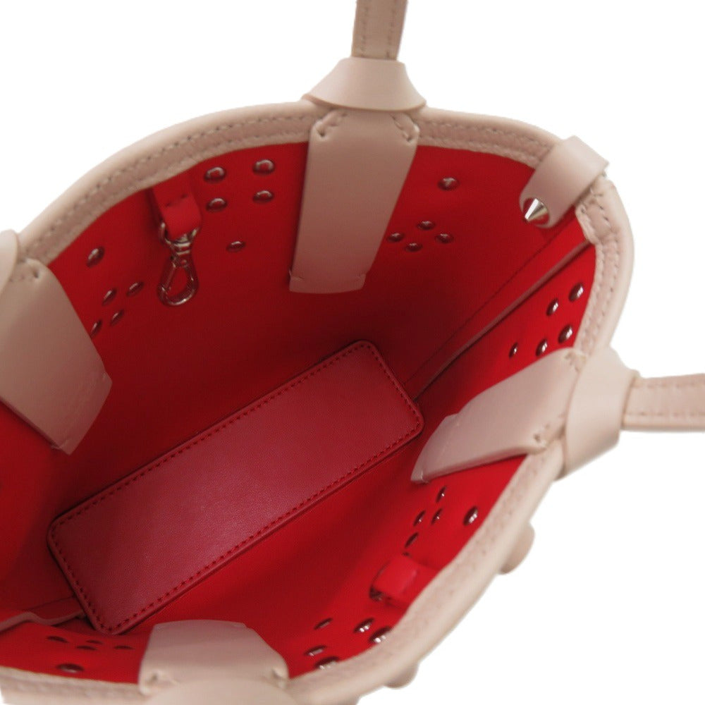 Christian Louboutin Tote Bag Calfskin pink beige