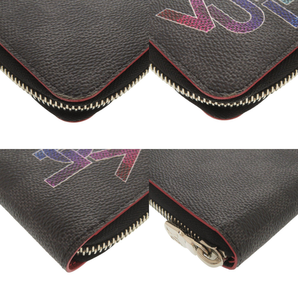LOUIS VUITTON Long Wallet Purse N60306 Damier Grafitto Canvas gray Damier Grafitte Zippy Wallet Vertical