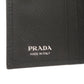 PRADA Bifold Wallet leather black Triangle logo