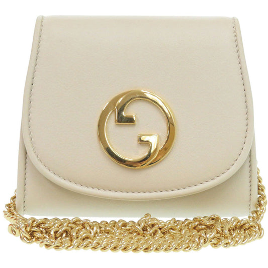 GUCCI Bifold Wallet 725219 leather white Blondy