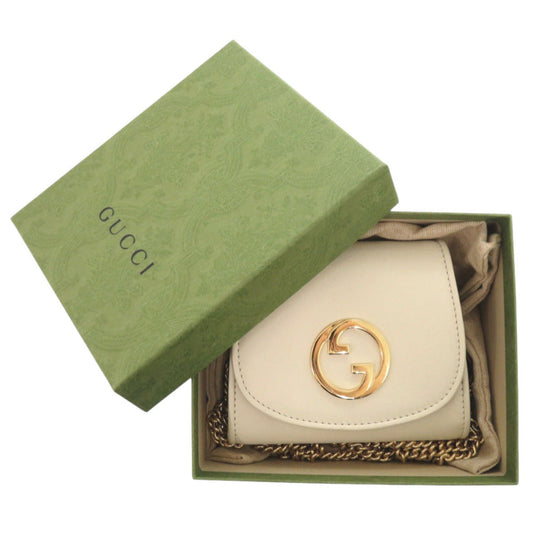 GUCCI Bifold Wallet 725219 leather white Blondy