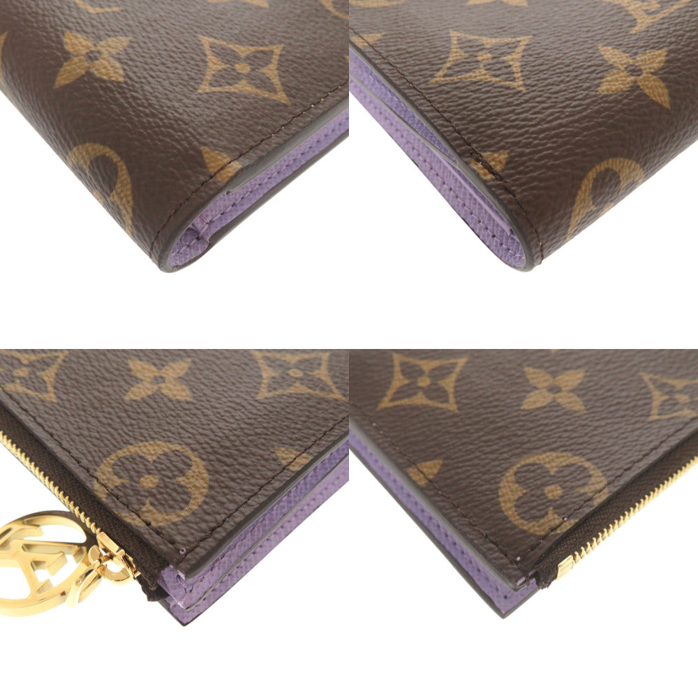 LOUIS VUITTON Bifold Wallet M82415 Monogram canvas Brown Monogram Portefeuille Lisa