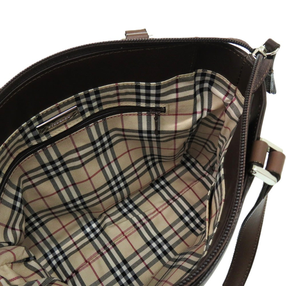 BURBERRY Tote Bag leather Brown Nova Check