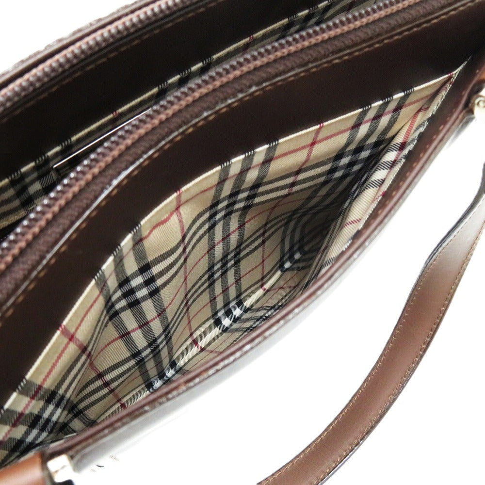 BURBERRY Tote Bag leather Brown Nova Check