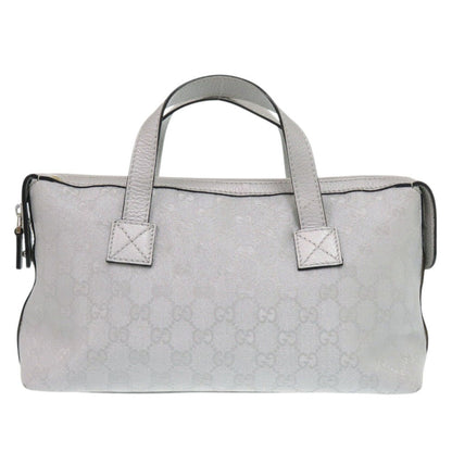GUCCI Handbag 264210 GG canvas, leather Silver