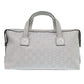GUCCI Handbag 264210 GG canvas, leather Silver