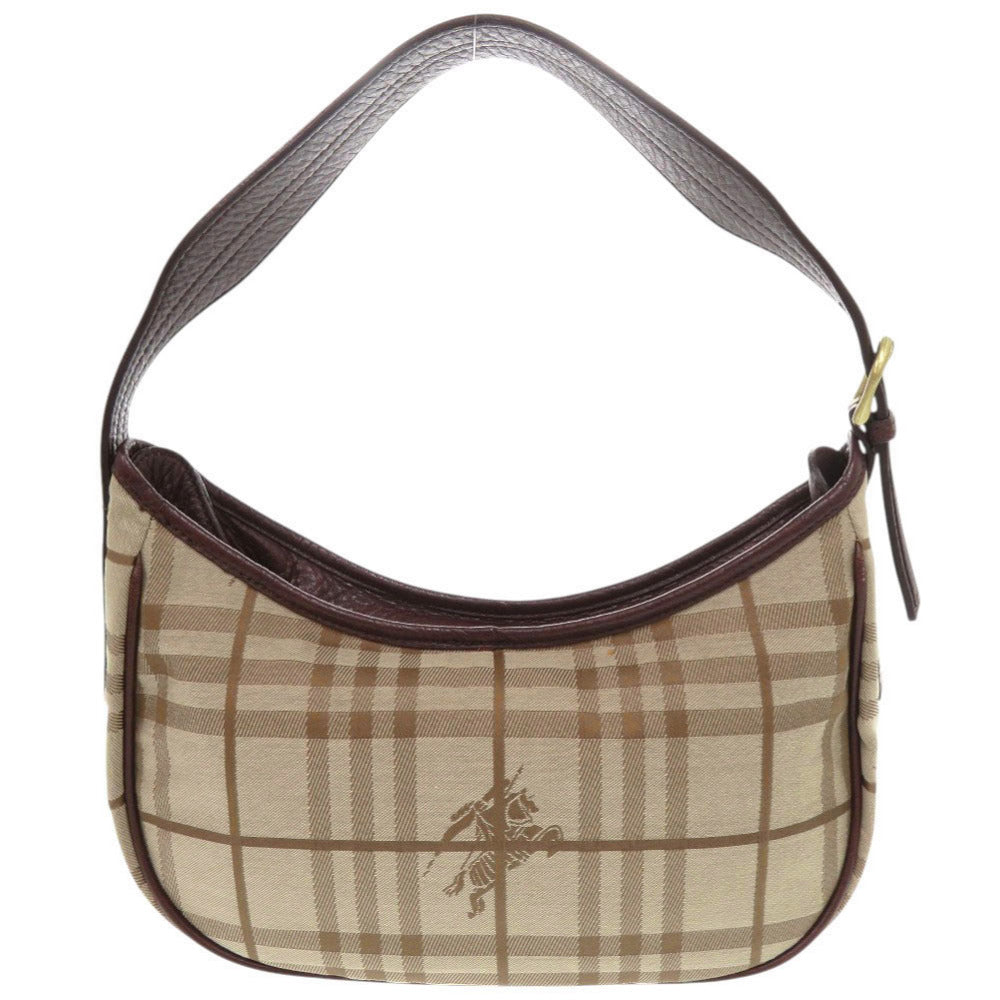 BURBERRY Shoulder Bag Canvas, Leather beige