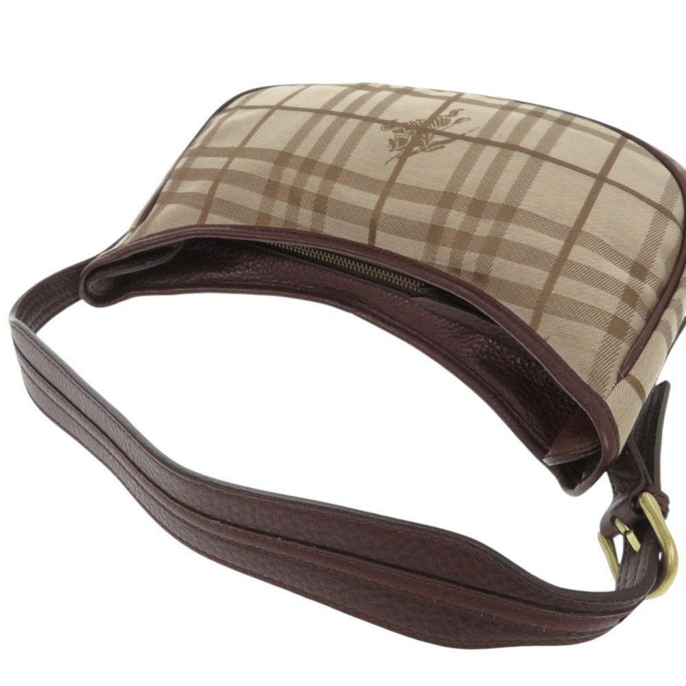 BURBERRY Shoulder Bag Canvas, Leather beige