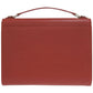 BURBERRY Business bag leather Red