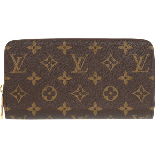 LOUIS VUITTON Long Wallet Purse M42616 Monogram canvas Brown Monogram Zippy wallet