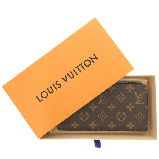 LOUIS VUITTON Long Wallet Purse M42616 Monogram canvas Brown Monogram Zippy wallet