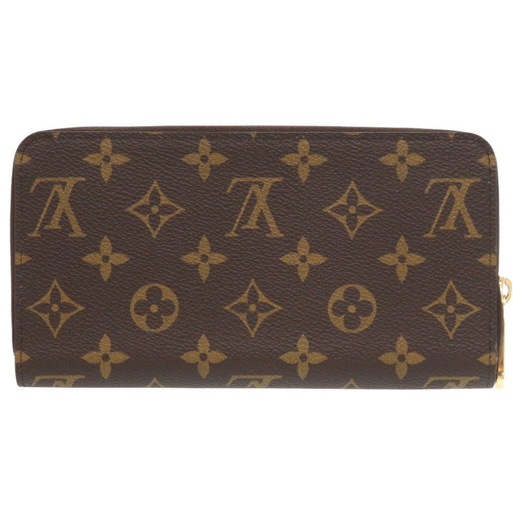 LOUIS VUITTON Long Wallet Purse M42616 Monogram canvas Brown Monogram Zippy wallet