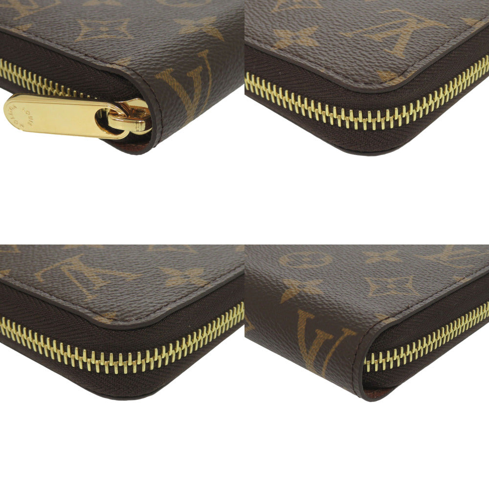 LOUIS VUITTON Long Wallet Purse M42616 Monogram canvas Brown Monogram Zippy wallet