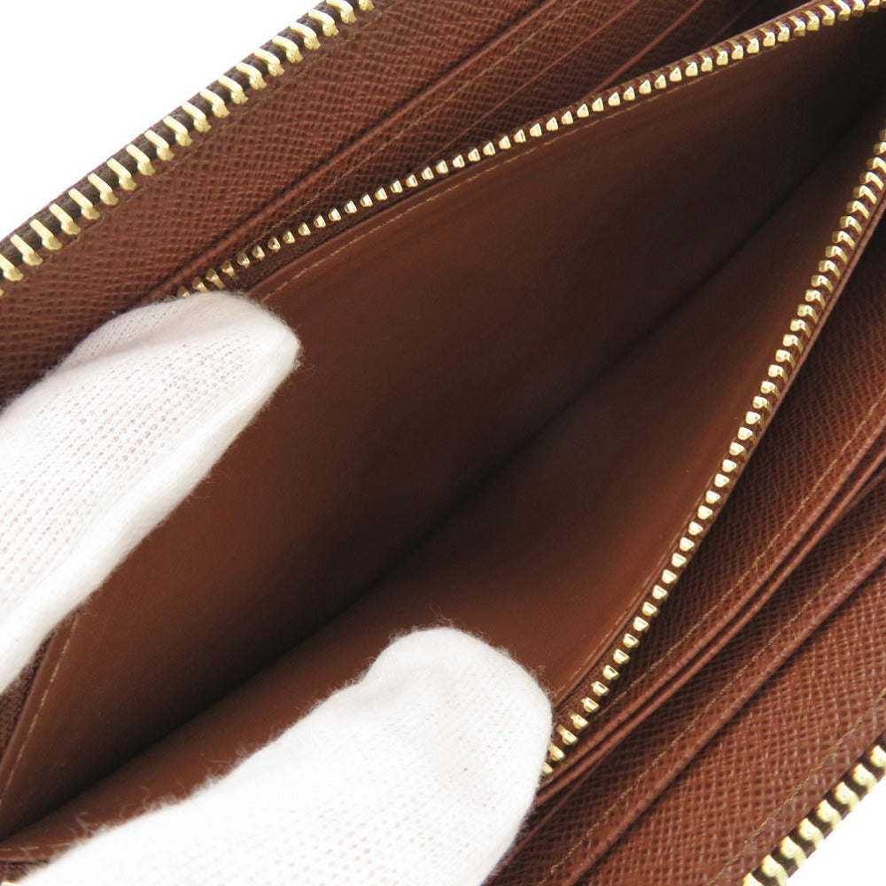 LOUIS VUITTON Long Wallet Purse M42616 Monogram canvas Brown Monogram Zippy wallet