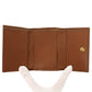 GUCCI Tri-fold wallet 658633 Leather, Bamboo Brown Diana medium