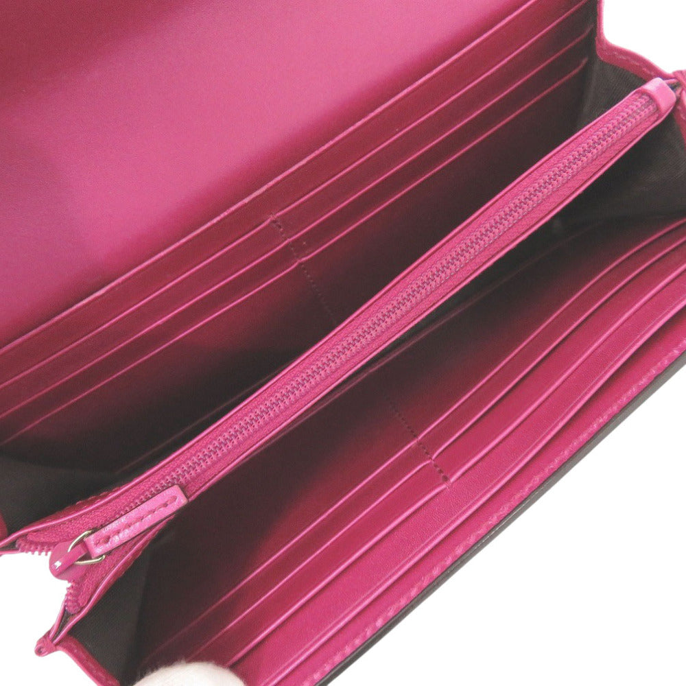 GUCCI Long Wallet Purse 253405 enamel pink