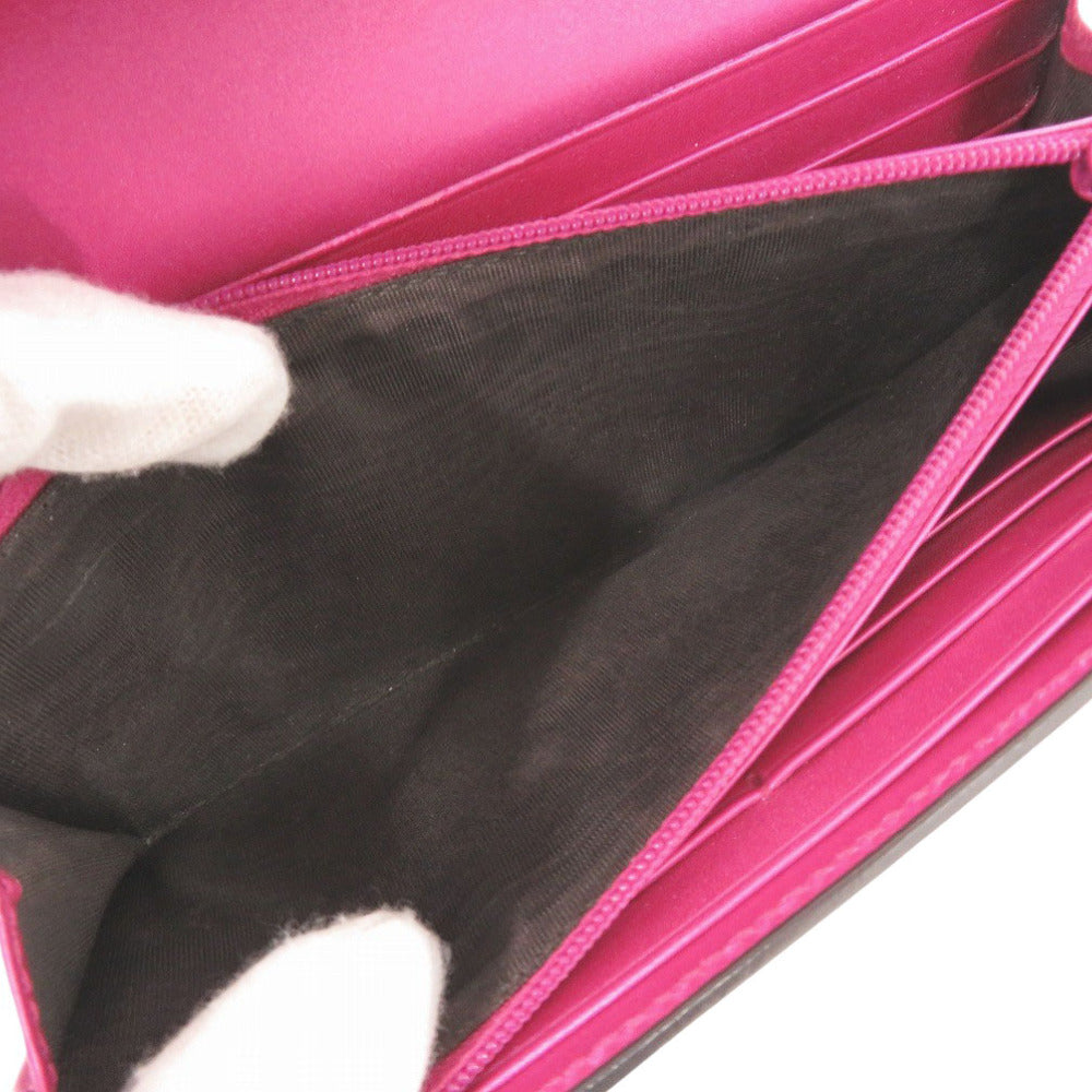 GUCCI Long Wallet Purse 253405 enamel pink