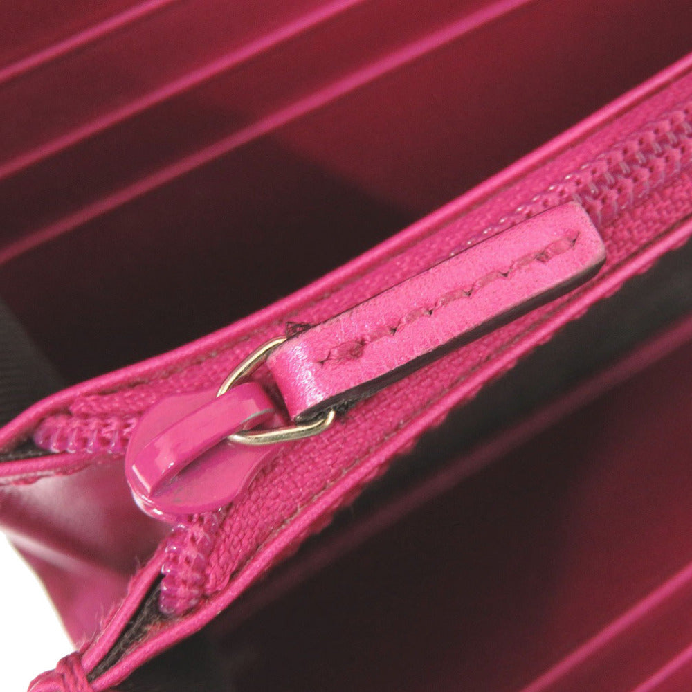GUCCI Long Wallet Purse 253405 enamel pink