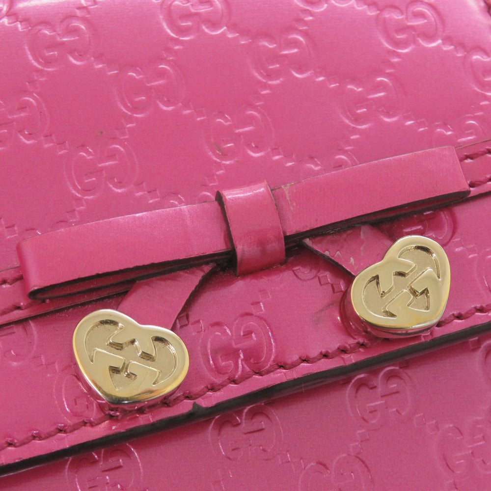 GUCCI Long Wallet Purse 253405 enamel pink