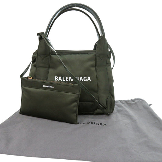 BALENCIAGA Handbag 390346 3190 P 528147 Nylon khaki Navy Cabas XS