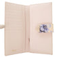 PRADA Long Wallet Purse 1MV025 leather Ivory Floral