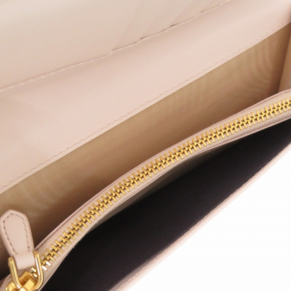 PRADA Long Wallet Purse 1MV025 leather Ivory Floral