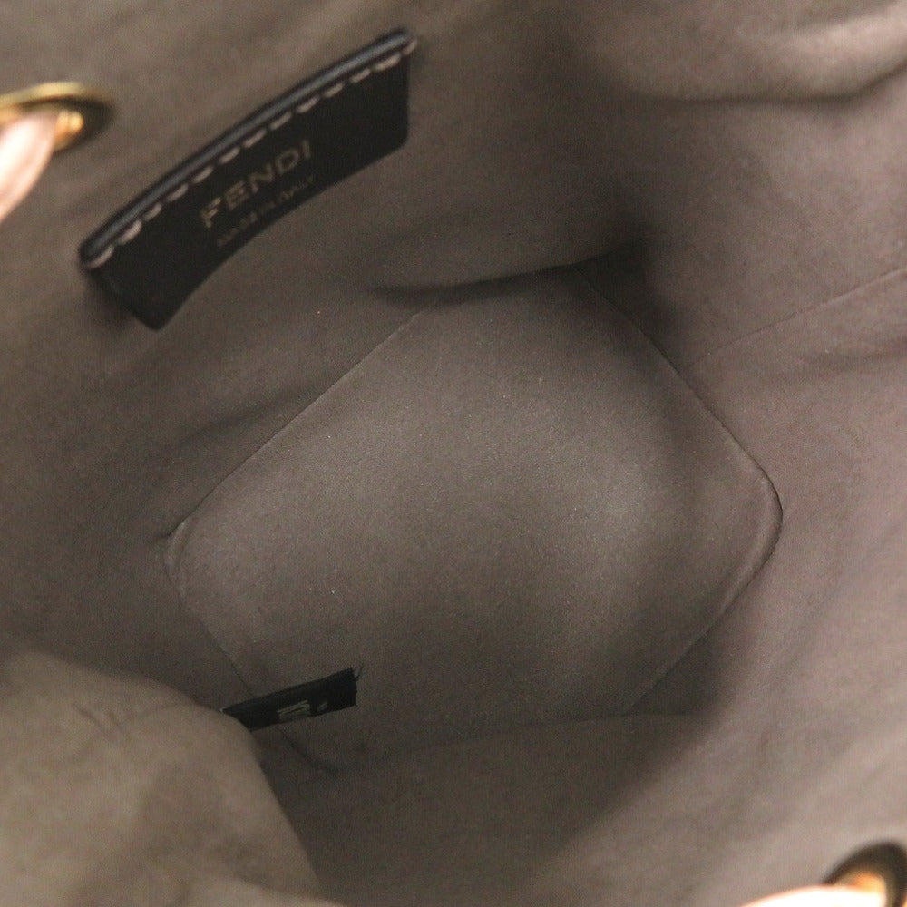 FENDI Handbag 8BS010 leather pink montresor mini