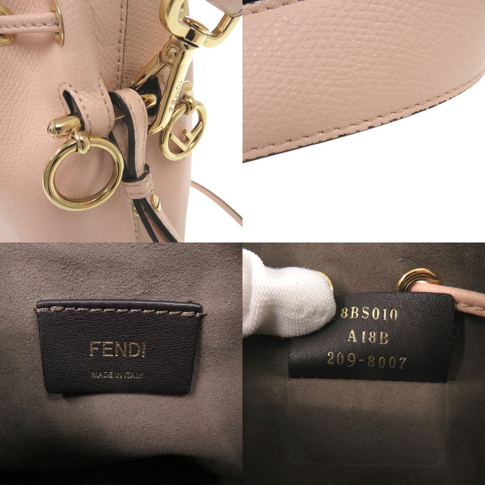 FENDI Handbag 8BS010 leather pink montresor mini
